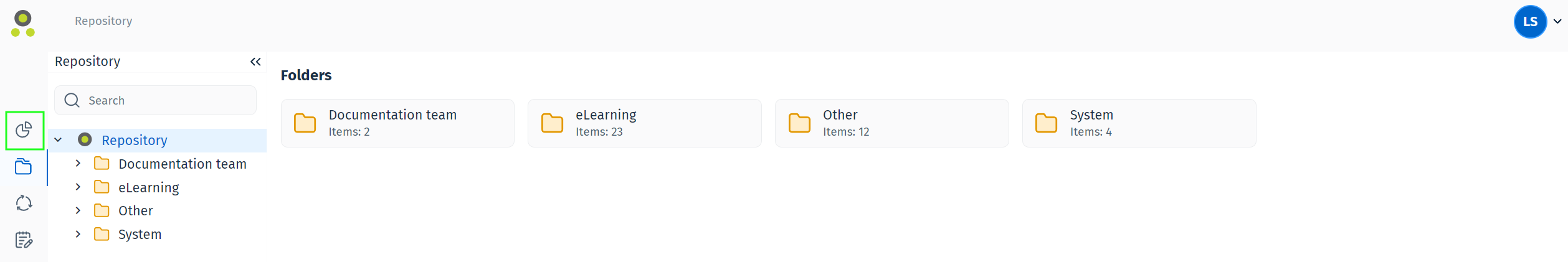 Position der Dashboard-Schaltfläche