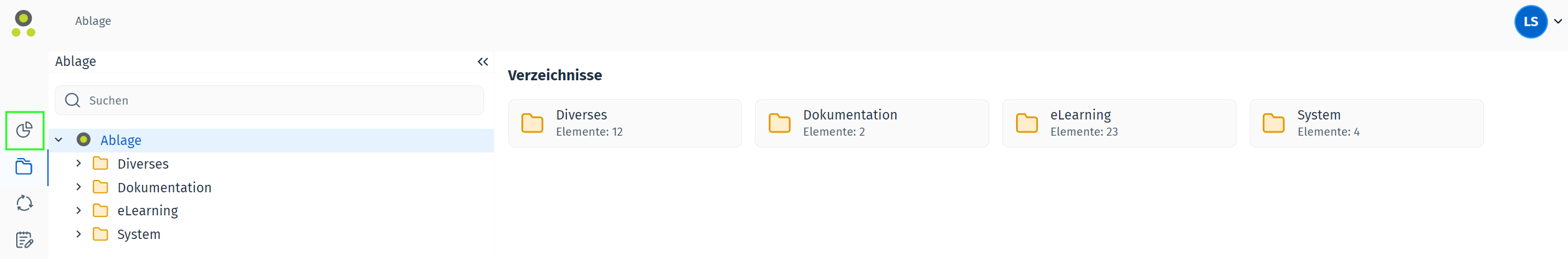Position der Dashboard-Schaltfläche