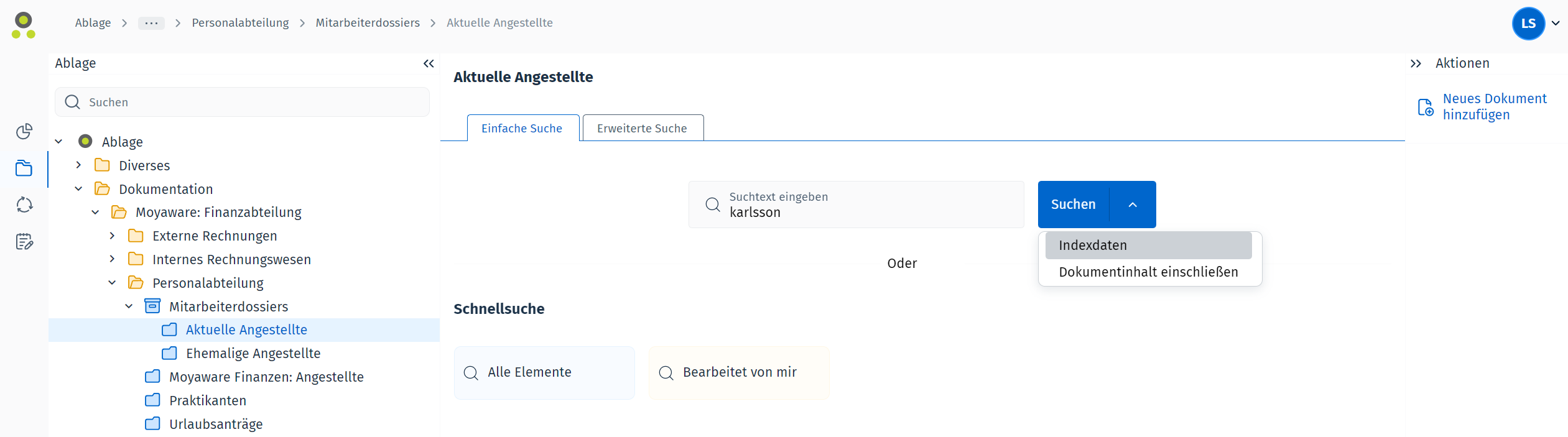 Bild der Position der Option zum Einfügen von Dokumentinhalten Bild der Position der Option zum Einfügen von Dokumentinhalten