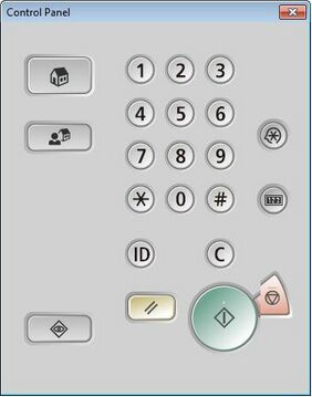 Image showing the keypad on an MFP device