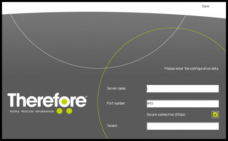 Image showing the configuration panel on an MFP device