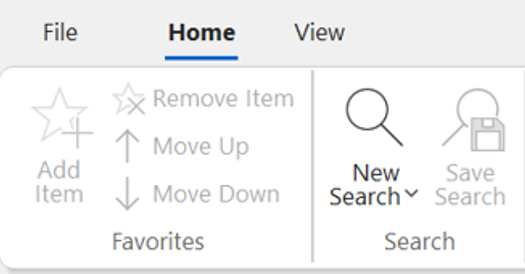 File menu