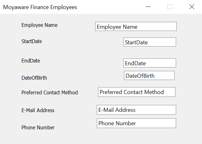 Image showing the category fields