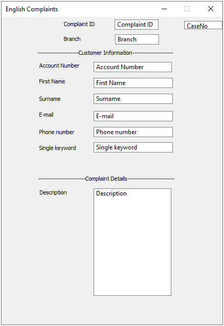 An image showing a category under the previously created case definition