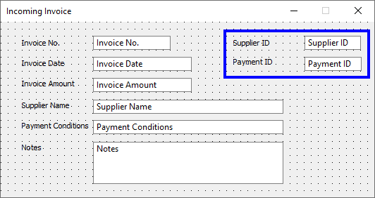 Image showing the category containing the unique identifiers